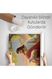 İsa Kuzu ile İsa Mesih Kayıp Kuzu Duvar Örtüsü - Halısı, Kilise Duvar Sanatı Süslemeleri-5218