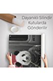 Gerçek Metroda Panda Başlı İnsan Duvar Örtüsü - Halısı-5228