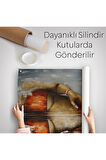 Violin Kadın Kanvas Duvar Örtüsü - Halısı, Kadın Keman Sanatı, Suluboya Duvar Örtüsü - Halısı-5229