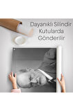 Sigmund Freud Elinde Puro ile Siyah Beyaz Fotoğrafı Duvar Örtüsü - Halısı-5238