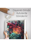 Kendi Kafasını Boyayan Adam Gerçeküstü Duvar Sanatı Duvar Örtüsü - Halısı-5263