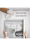 Siyah Beyaz Melek Kız Dekoratif Duvar Örtüsü - Halısı-5266B