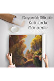 Kuzularla Göl Kenarında Duran İsa Mesih, Hristiyan Kilise Hediyesi Duvar Örtüsü - Halısı-5272