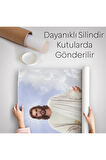 Rab İsa Bulutlarda Göründü, Kilise Hediyesi Hristiyan Duvar Örtüsü - Halısı-5289