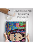 Banksy Renkli Mona Lisa Duvar Örtüsü - Halısı, Pop Art, Sokak Sanatı, Duvar Örtüsü - Halısı-5305