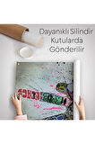 Graffiti Zafer Işareti Bansky Duvar Örtüsü Halısı Graffiti Sokak Sanatı 5309