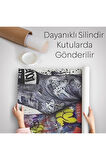 Banksy Tarzı Kanvas Duvar Sanatı, Graffiti El Duvar Posteri Duvar Örtüsü - Halısı-5311