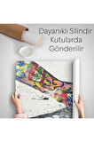 Graffiti El Duvar Posteri, El Ele Tutarak Duvar Örtüsü - Halısı-5312