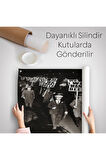 Olağandışı 1931 Yasak Protesto Fotoğrafı Kanvas Duvar Örtüsü-Halısı-5336