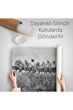 Bir Gökdelenin Tepesinde Öğle Yemeği New York Kanvas Duvar Örtüsü-Halısı-5408