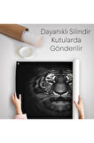 Kaplan Dekoratif Kanvas Duvar Örtüsü-Halısı-5808