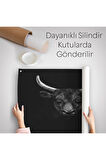 Boğa Dekoratif Kanvas Duvar Örtüsü-Halısı-5809
