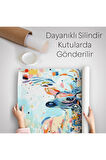 Renkli Ceylan Kanvas Duvar Örtüsü-Halısı-5876