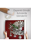 Osmanlı Tuğrası Kanvas Duvar Örtüsü-Halısı-5885