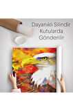 Yağlı Boya Kartal Kanvas Duvar Örtüsü-Halısı-5909