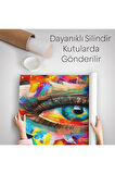 Gözün Kavramsal Soyut Kanvas Duvar Örtüsü-Halısı-5910