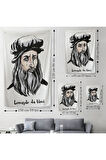 Leonardo da Vinci Dekoratif Duvar Örtüsü - Halısı-5918