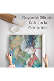 Keman Çalan Müzisyen Kadın Duvar Örtüsü - Halısı-5922