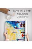 Renkli Şemsiyeli İnsanlar Duvar Örtüsü - Halısı-5923