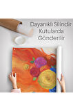 Çiçek Saçlı Kadın Yağlıboya Görünüm Dekoratif Duvar Örtüsü - Halısı-5942