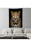 Leopar Dekoratif Duvar Örtüsü - Halısı-5959