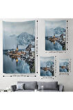 Hallstatt Avusturya Manzarası Duvar Örtüsü - Halısı-6028
