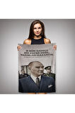 O Gün Sadece Bir Zafer Değil Yarınları Kazandık Atatürk Duvar Örtüsü - Halısı -6051
