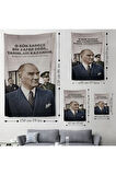 O Gün Sadece Bir Zafer Değil Yarınları Kazandık Atatürk Duvar Örtüsü - Halısı -6051