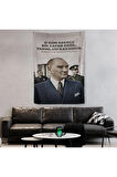 O Gün Sadece Bir Zafer Değil Yarınları Kazandık Atatürk Duvar Örtüsü - Halısı -6051
