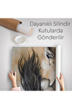 Kilitler İçindeki Kadın Duvar Örtüsü - Halısı-6067