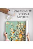Çiçek Başlı Siyahi Kadın, Afrıkalı Kadın Kanvas Duvar Örtüsü - Halısı -6079