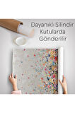 Renkli Çiçekler Duvar Örtüsü-Halısı - Halısı-6085