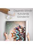 Kelebeklerin Uçurduğu Kız Çocuğu Duvar Örtüsü - Halısı-6094