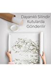 Yaprak Boynuzlu Geyik Duvar Örtüsü - Halısı-6133
