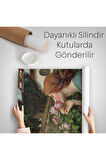 Gül Koklayan Güzel Helen Dekoratif Duvar Örtüsü - Halısı-6138