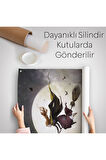 Süpürge ile Uçan Cadı, Cadılar Bayramı Helloven Duvar Örtüsü - Halısı-6159