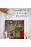Aşık Çift Kanvas Duvar Örtüsü - Halısı-6179