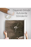Süpürgeli Cadıya Özenen Kız Dekoratif Duvar Örtüsü - Halısı -6185