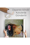 Makyaj Yapan Güzel Kadın Dekoratif Duvar Örtüsü - Halısı -6187