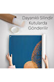 Gece Ay Işığındaki Aşk Ağacı Dekoratif Duvar Örtüsü - Halısı-6197