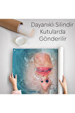 Su Altındaki Kadın Dekoratif Duvar Örtüsü - Halısı-6202
