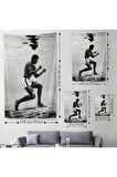 Su Altında Antreman Yapan Boksor Muhammet Ali Duvar Örtüsü-Halısı - Halısı-6204