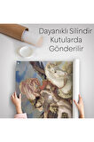 Joseph Paul 'un Ruggiero ve Angelica Tasviri Duvar Örtüsü - Halısı-6218