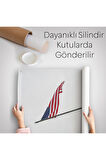 Amerika Bayrağı Diken Askerler Dekoratif Duvar Örtüsü - Halısı-6228