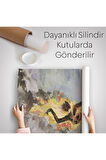 Yanarken Dans Eden Kadın Duvar Örtüsü - Halısı-6243