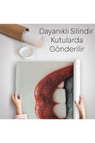 Ağzın da Dolar Olan Kadın Duvar Örtüsü - Halısı-6260