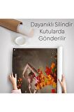 Yaprak Elbiseli Kadın Duvar Örtüsü - Halısı-6272