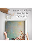 Yerden Yükselen Çiçek Kıyafetli Kadın Duvar Örtüsü - Halısı-6281