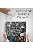 Çiçekler İçindeki Sevgililer Duvar Örtüsü - Halısı-6291
