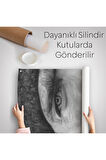 Mustafa Kemal Atatürk Siyah Beyaz Duvar Örtüsü - Halısı-6303